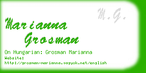 marianna grosman business card